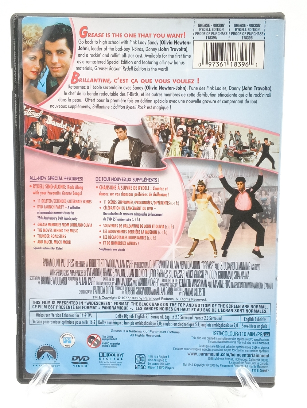 Grease - Rockin' Rydell Edition DVD (Collector's T-Birds Jacket Sleeve) - Picture 10 of 11